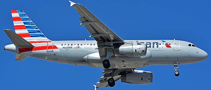 American Airbus A319-132 N828AW, Phoenix Sky Harbor, November 6, 2016